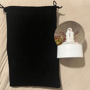 Byredo Festive Snowman Snow Globe with Black Velvet Pouch